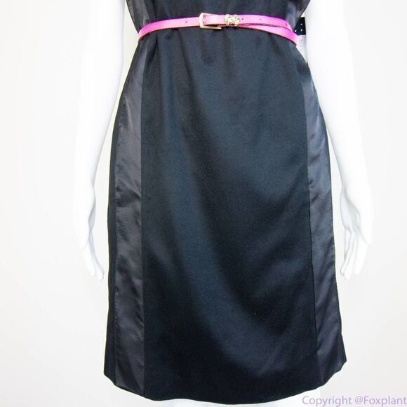 NEW Piazza Sempione Italian-made cashmere/silk black shift‎ dress, IT 40 - Picture 6 of 16